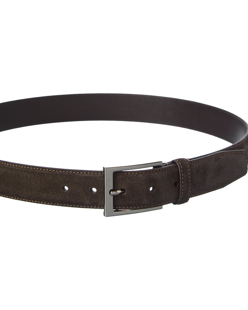 Brooks Brothers Feather Edge Italian Suede Belt