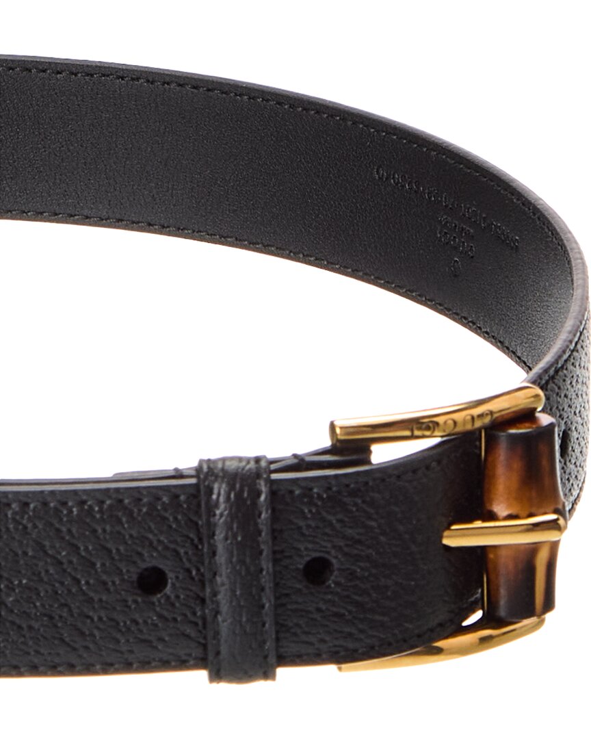 Gucci Gg Logo Leather Belt