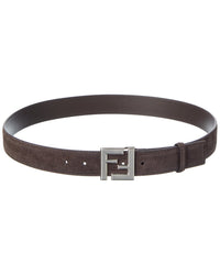 Fendi Ff Logo Suede Belt