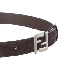 Fendi Ff Logo Suede Belt