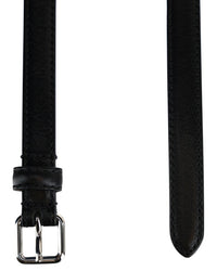 Alexander Mcqueen Long Thin Leather Belt