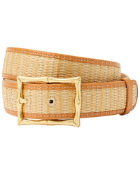 J.Mclaughlin Ocean Drive Leather-Trim Belt