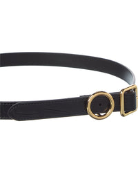 Jacquemus Regalo Thin Croc-Embossed Leather Belt