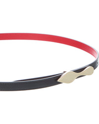 Christian Louboutin Bettina Reversible Leather Belt