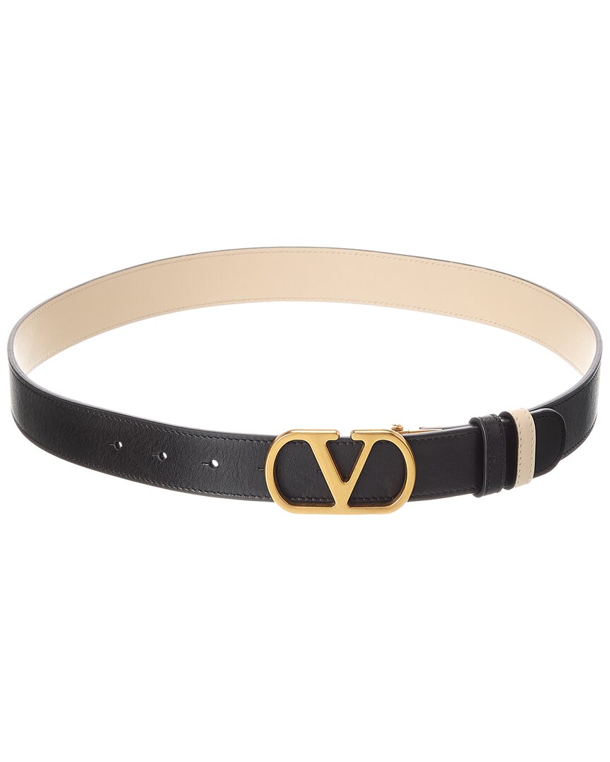 Valentino Vlogo Signature Reversible Leather Belt