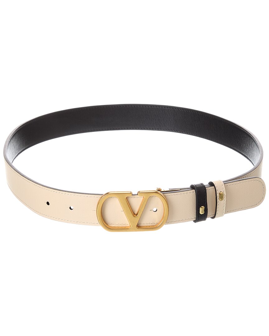 Valentino Vlogo Signature Reversible Leather Belt