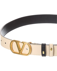 Valentino Vlogo Signature Reversible Leather Belt
