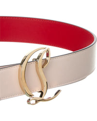 Christian Louboutin Cl Logo Leather Belt