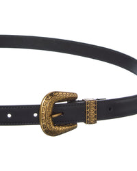 Valentino Vlogo Leather Belt
