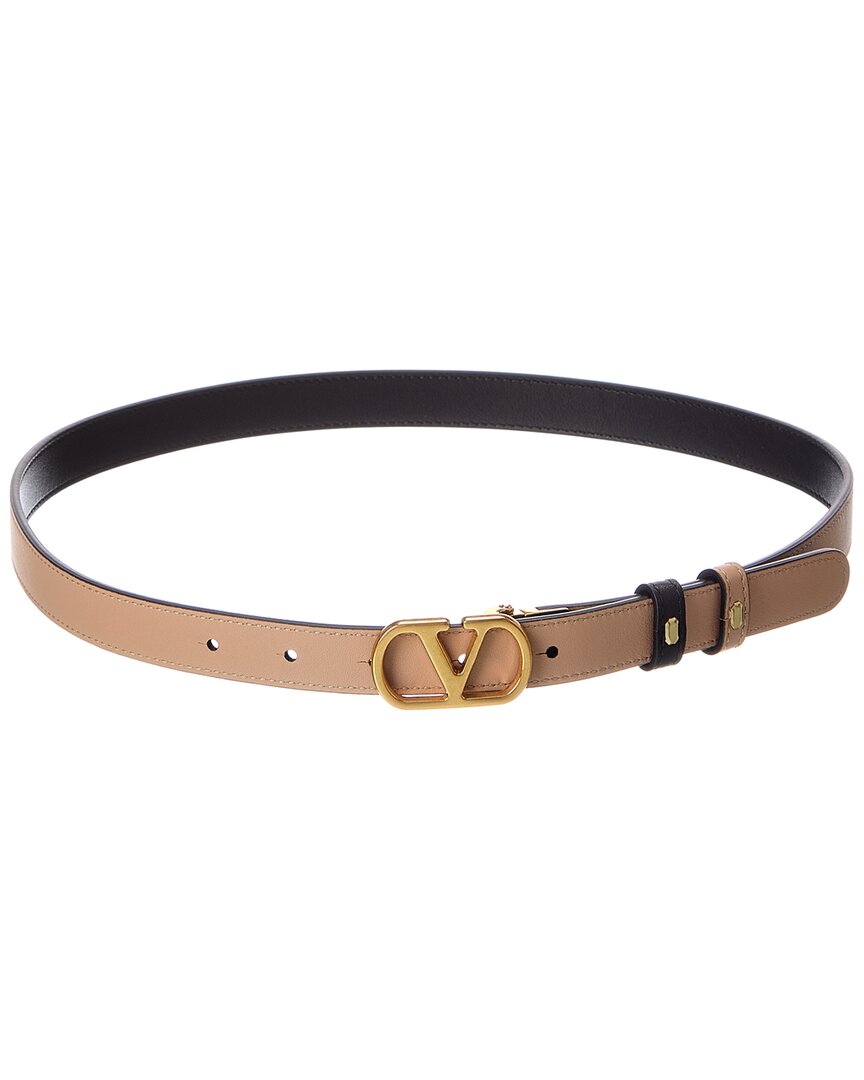Valentino Vlogo Signature Reversible Leather Belt