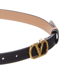 Valentino Vlogo Signature Reversible Leather Belt
