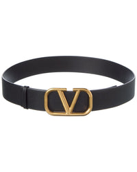 Valentino Vlogo Leather Belt