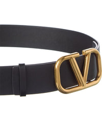 Valentino Vlogo Leather Belt