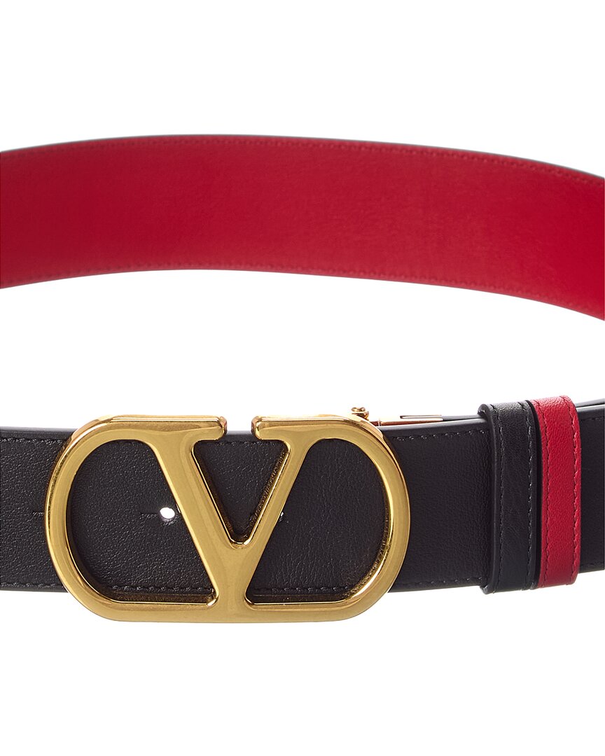 Valentino Vlogo Signature Reversible Leather Belt