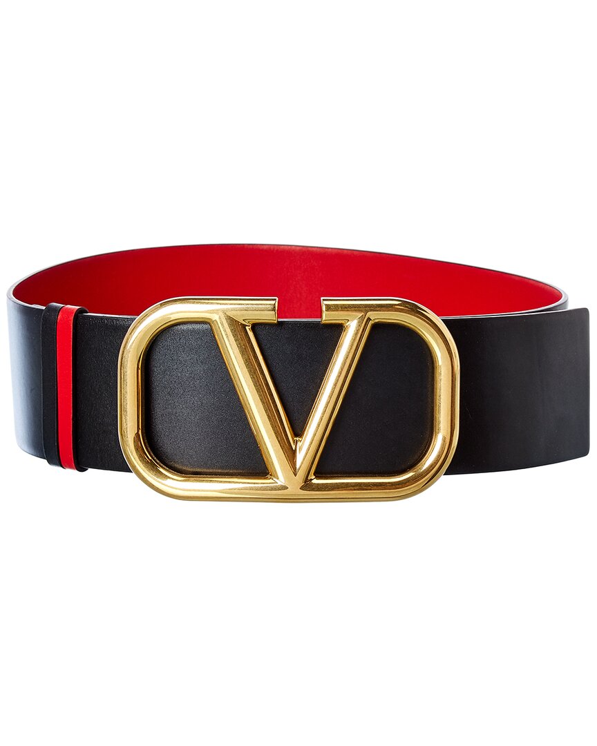 Valentino Valentino Vlogo 70Mm Reversible & Adjustable Leather Belt