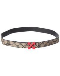 Off-White™ Off-White™ Arrow Canvas & Leather Belt