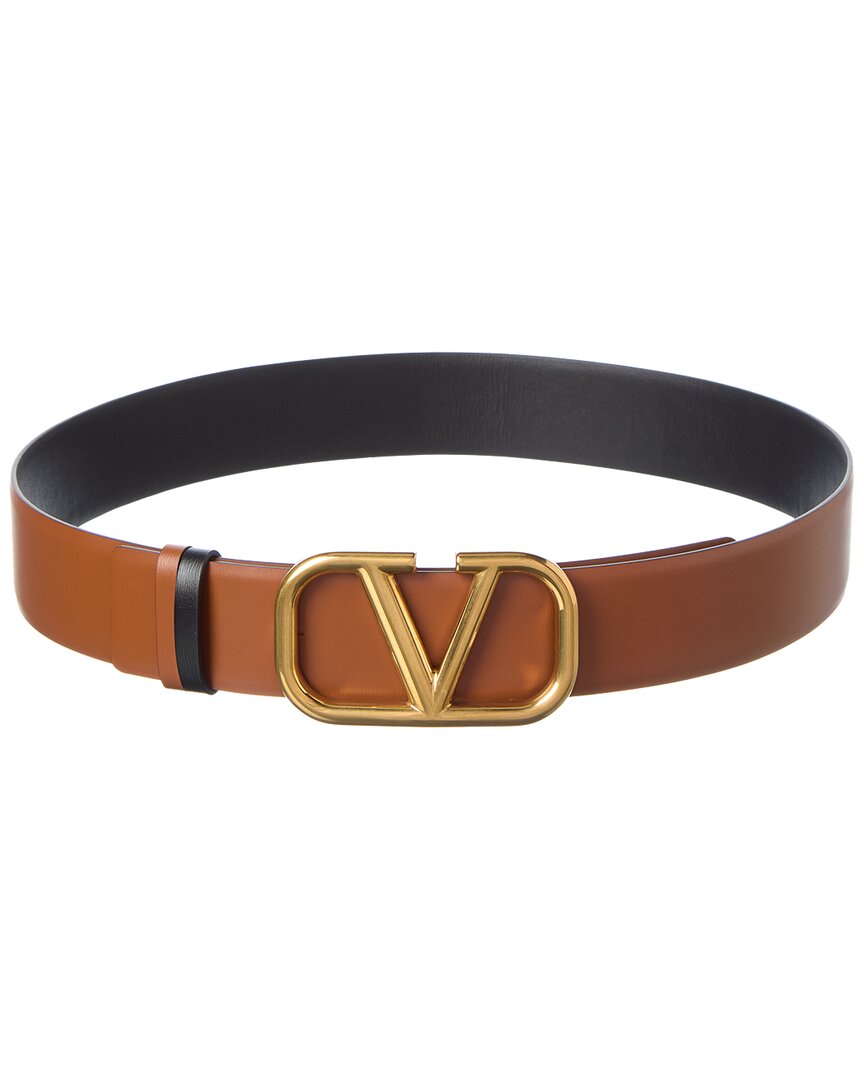 Valentino Vlogo Reversible Leather Belt
