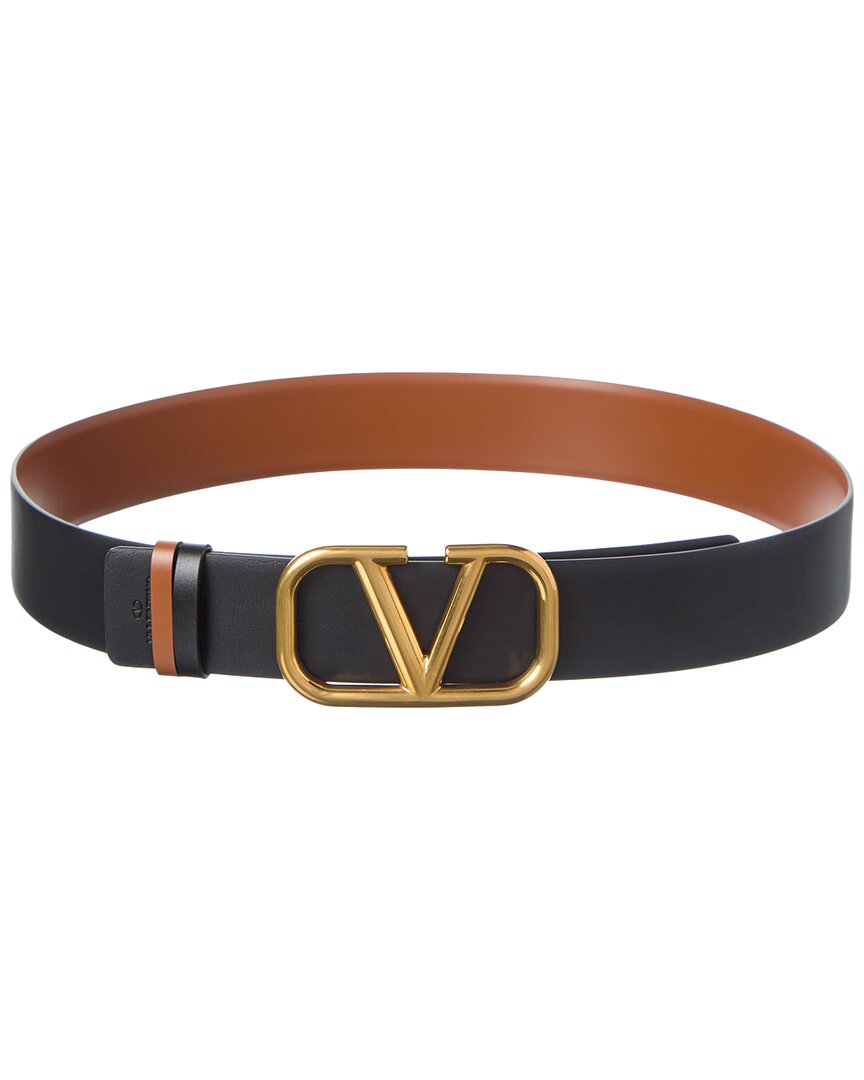 Valentino Vlogo Reversible Leather Belt