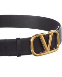 Valentino Vlogo Leather Belt