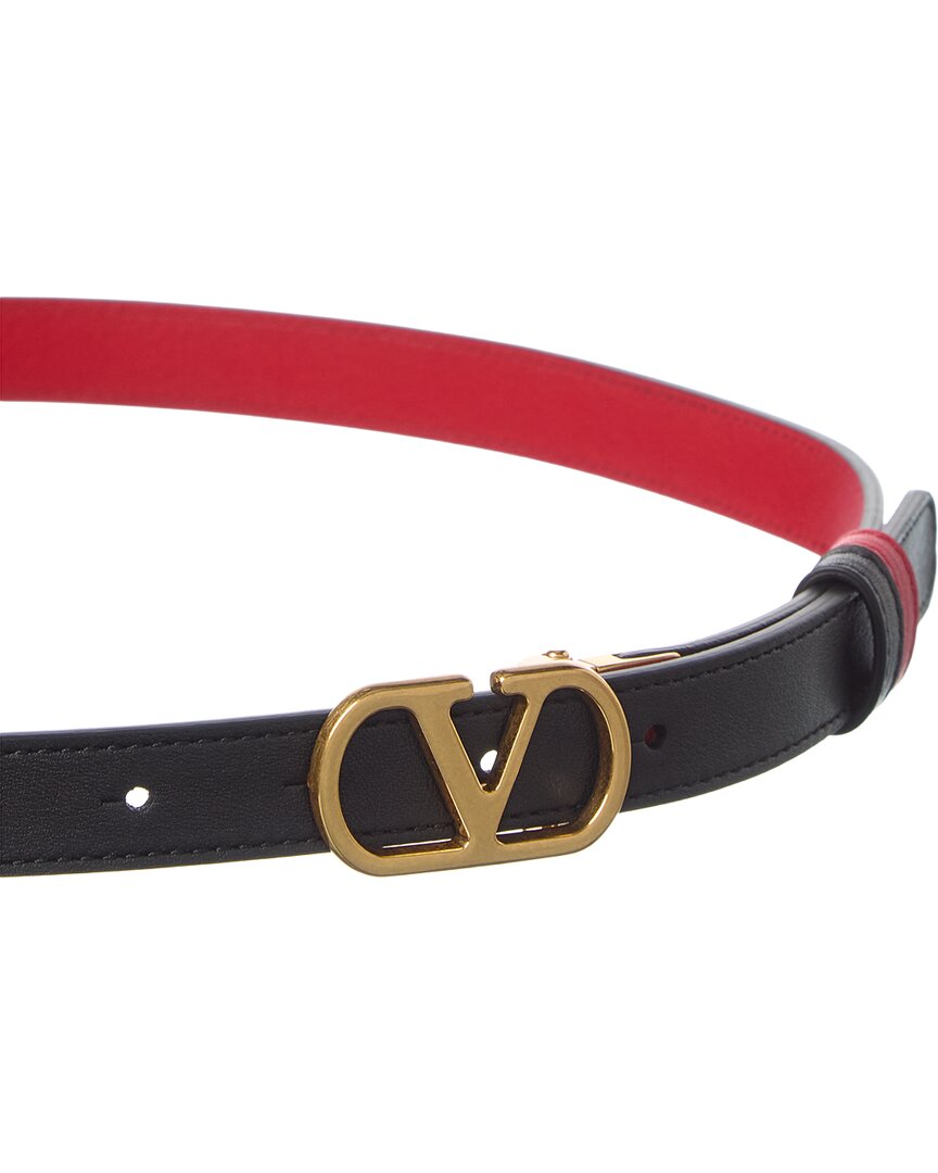 Valentino Vlogo Signature Reversible Leather Belt