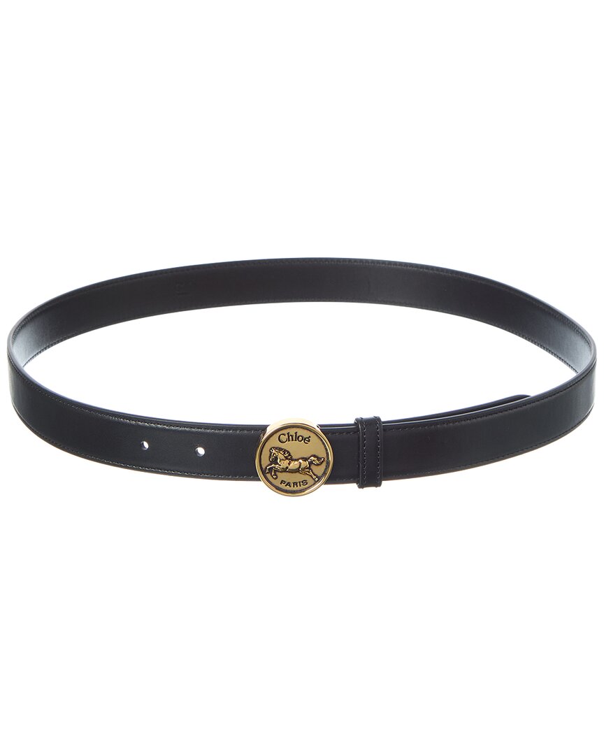 Chloé Chloé Logo Horse Leather Belt
