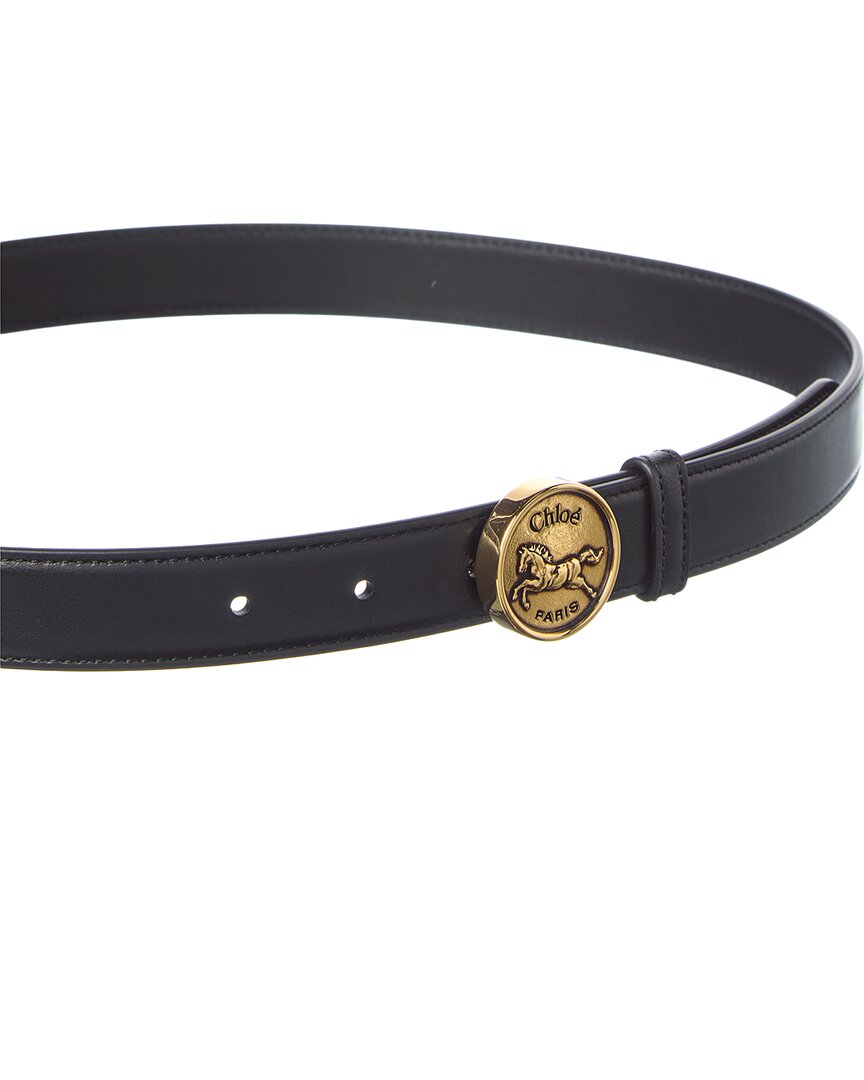 Chloé Chloé Logo Horse Leather Belt