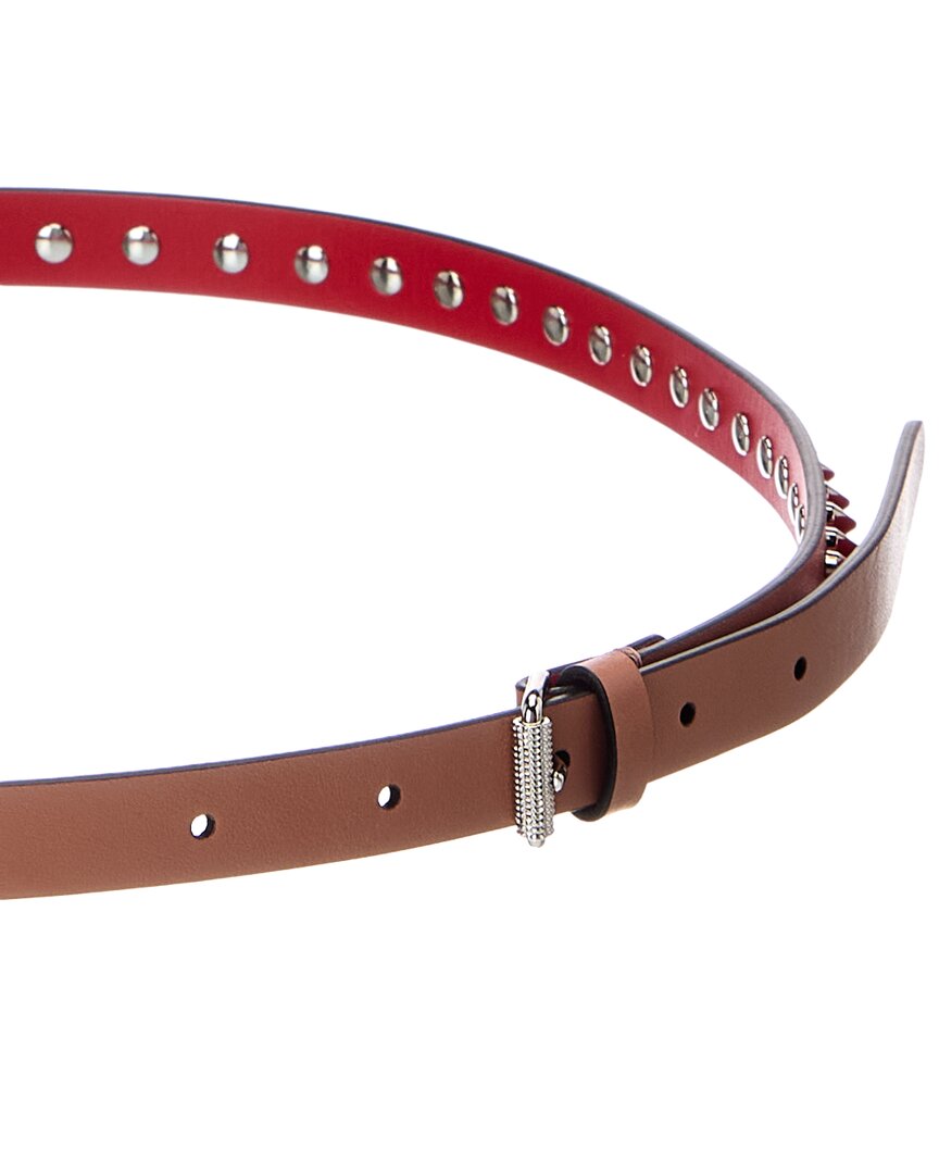 Christian Louboutin Christian Louboutin Logo Leather Belt