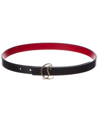 Christian Louboutin Christian Louboutin Logo Leather Belt