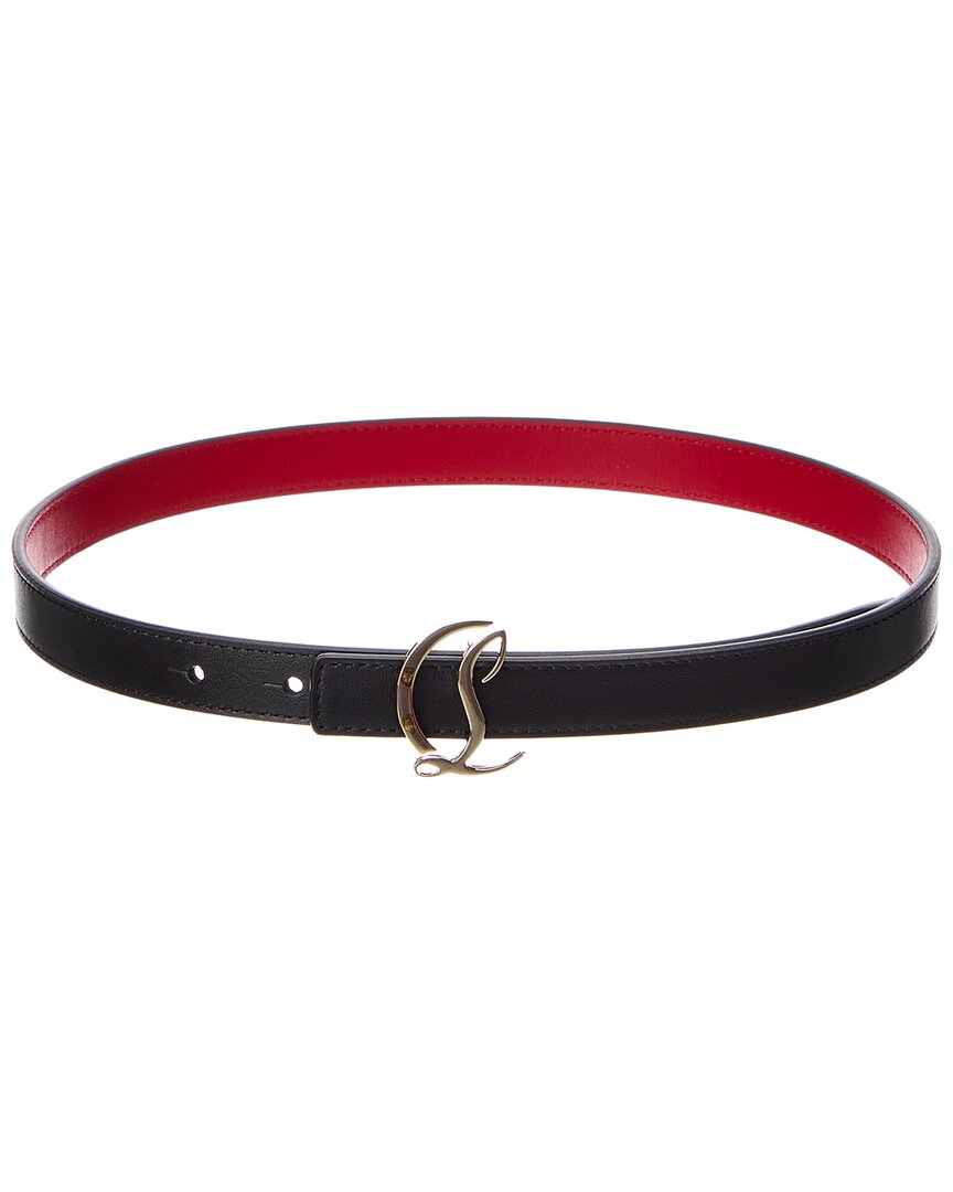Christian Louboutin Christian Louboutin Logo Leather Belt