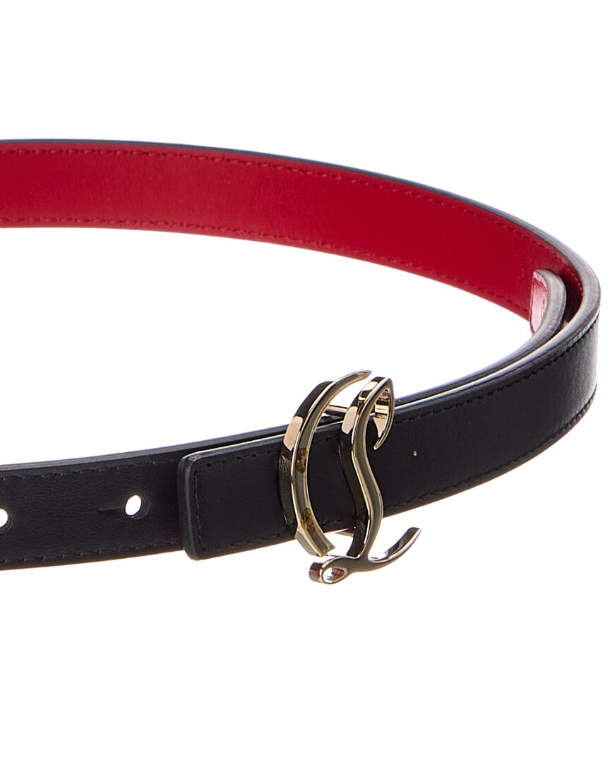 Christian Louboutin Christian Louboutin Logo Leather Belt