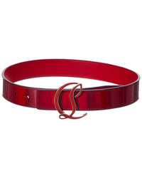 Christian Louboutin Christian Louboutin Logo Leather Belt