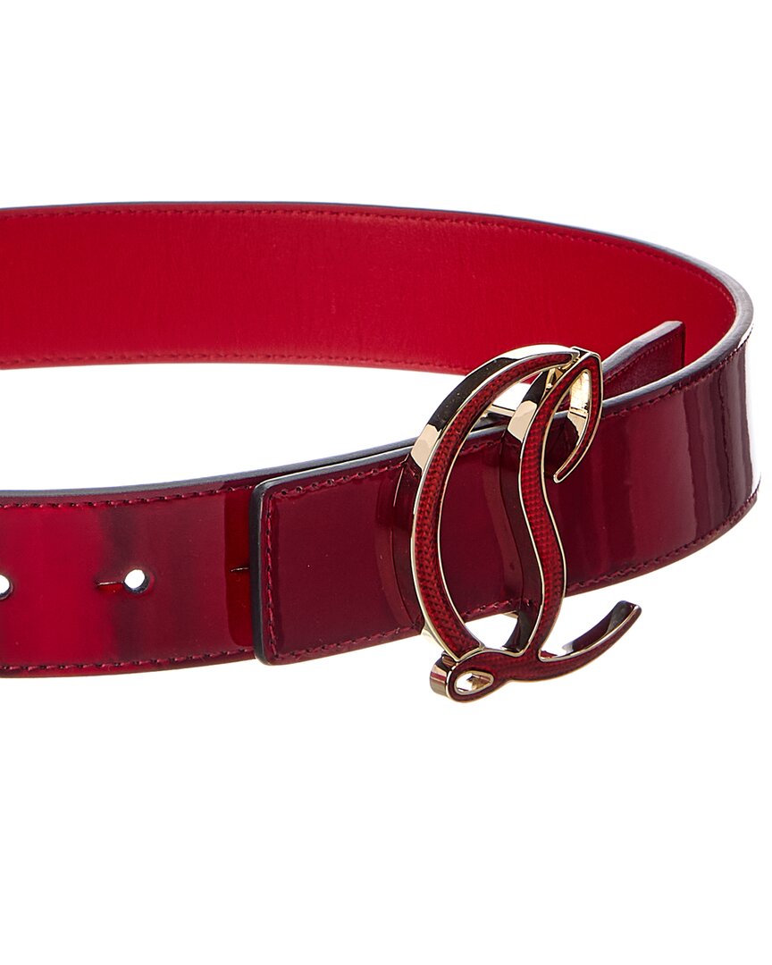 Christian Louboutin Christian Louboutin Logo Leather Belt