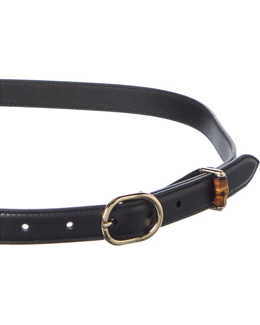 Gucci Gucci Oval Leather Buckle Belt