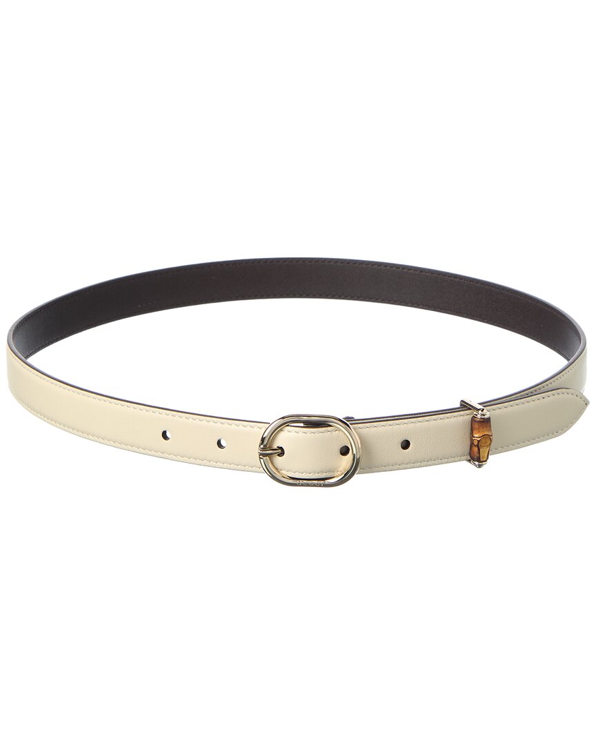 Gucci Gucci Oval Leather Buckle Belt
