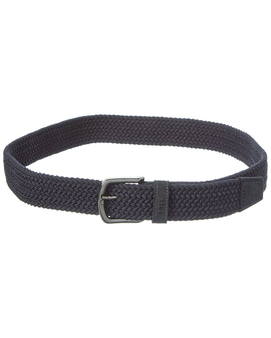 Hugo Boss Sash Leather & Canvas Belt