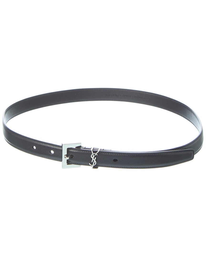 Saint Laurent Saint Laurent Monogram Leather Belt