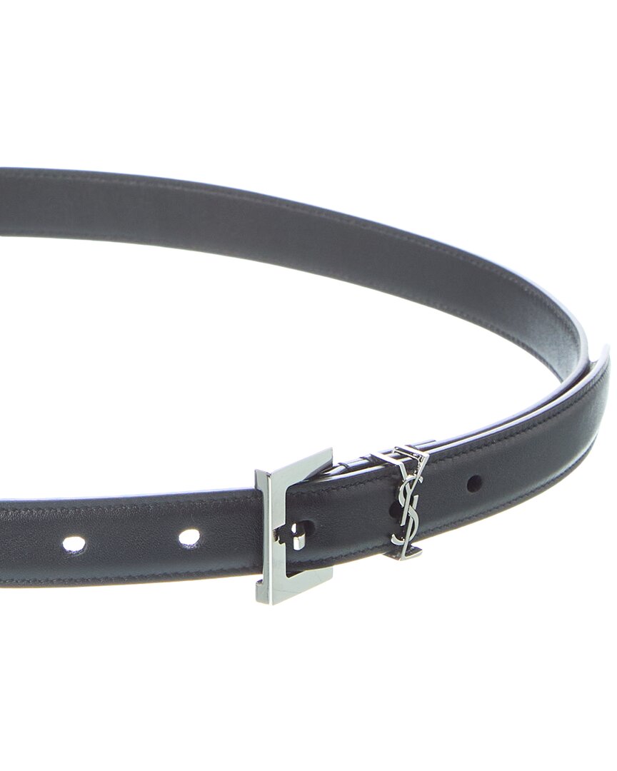 Saint Laurent Saint Laurent Monogram Leather Belt