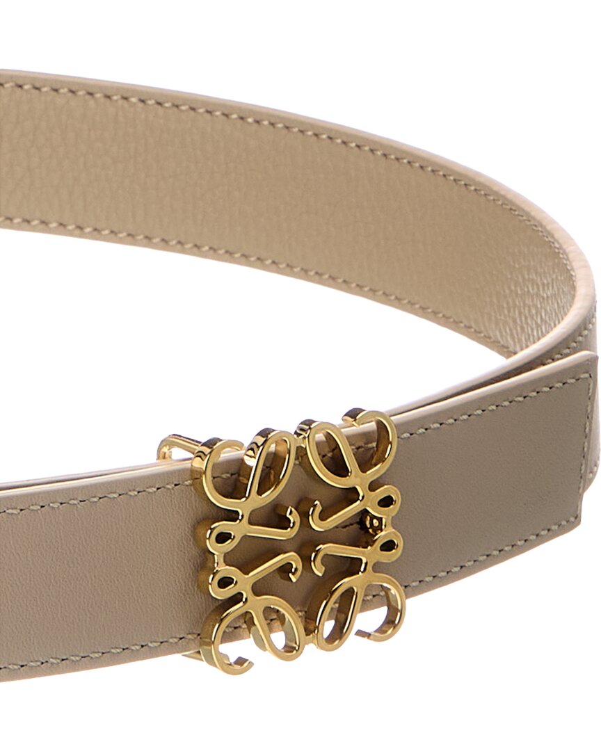 Loewe Loewe Reversible Anagram Leather Belt