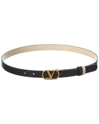 Valentino Vlogo Signature Reversible Leather Belt