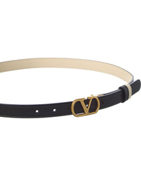 Valentino Vlogo Signature Reversible Leather Belt