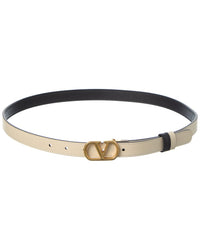 Valentino Vlogo Signature Reversible Leather Belt
