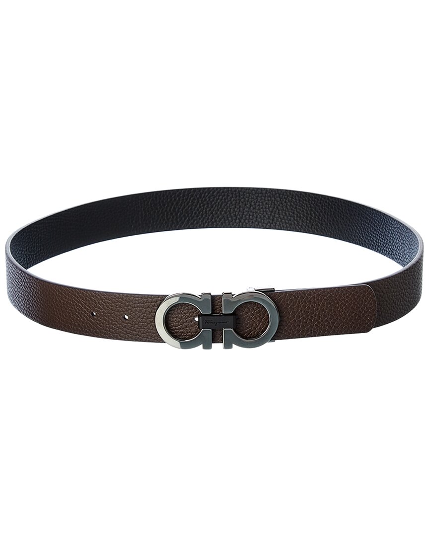 Ferragamo Ferragamo Gancini Reversible & Adjustable Leather Belt