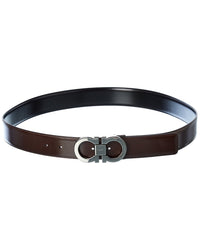 Ferragamo Ferragamo Gancini Reversible & Adjustable Leather Belt