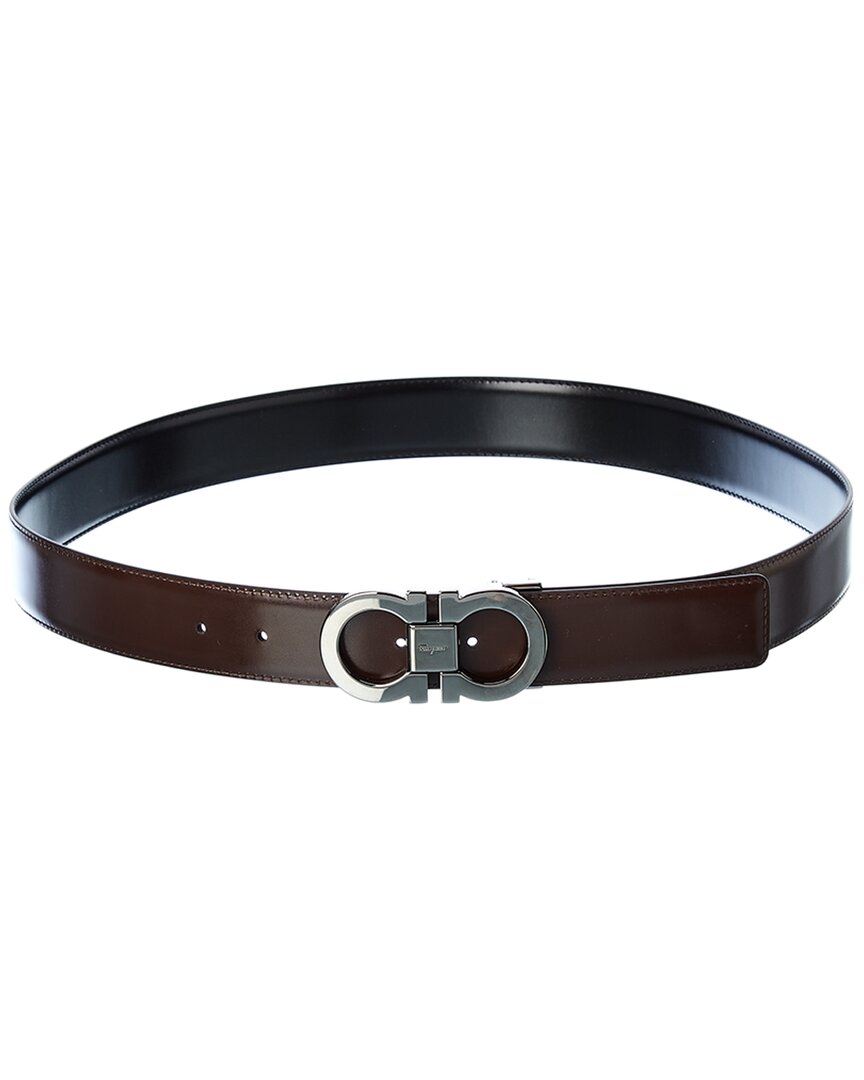 Ferragamo Ferragamo Gancini Reversible & Adjustable Leather Belt