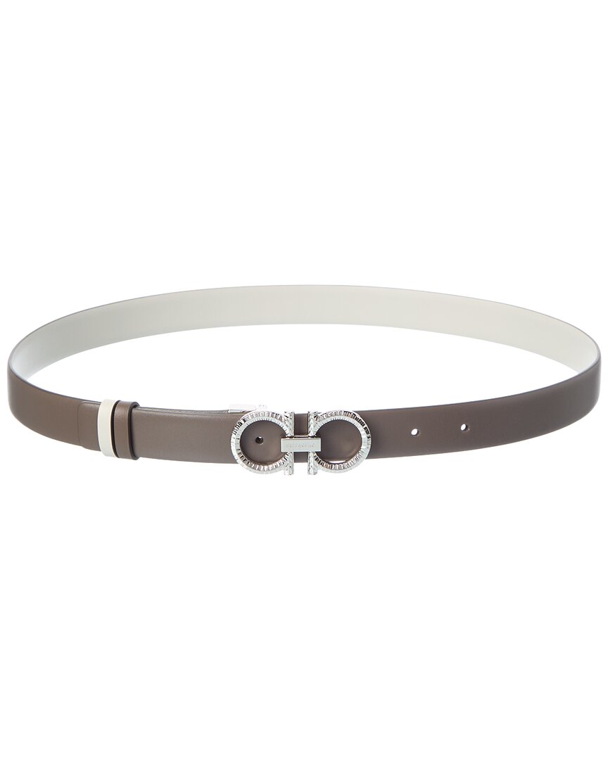 Ferragamo Ferragamo Gancini Reversible Leather Belt