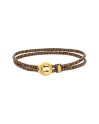 FENDI Fendi Ff Leather Bracelet