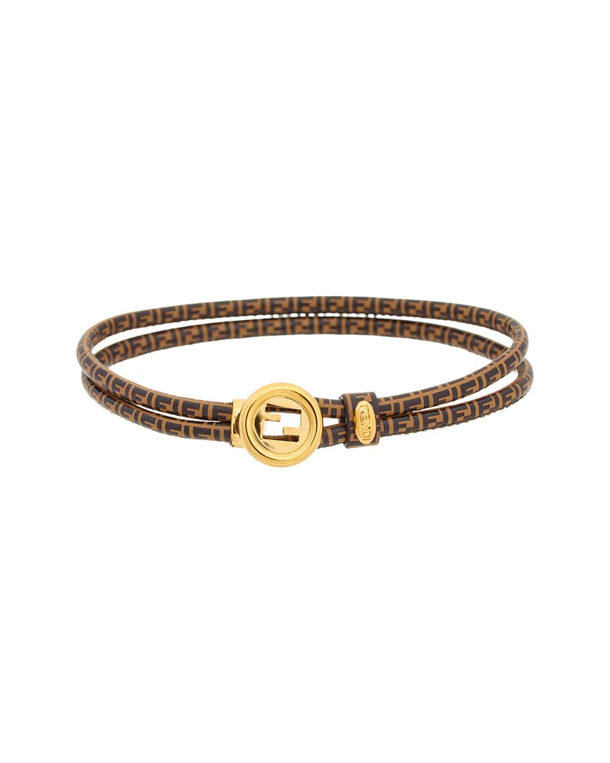 FENDI Fendi Ff Leather Bracelet