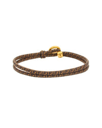 FENDI Fendi Ff Leather Bracelet