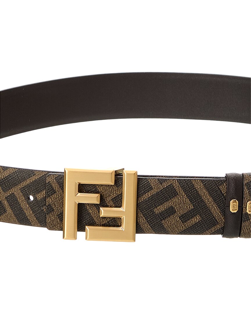 FENDI Fendi Ff Squared Leather Belt