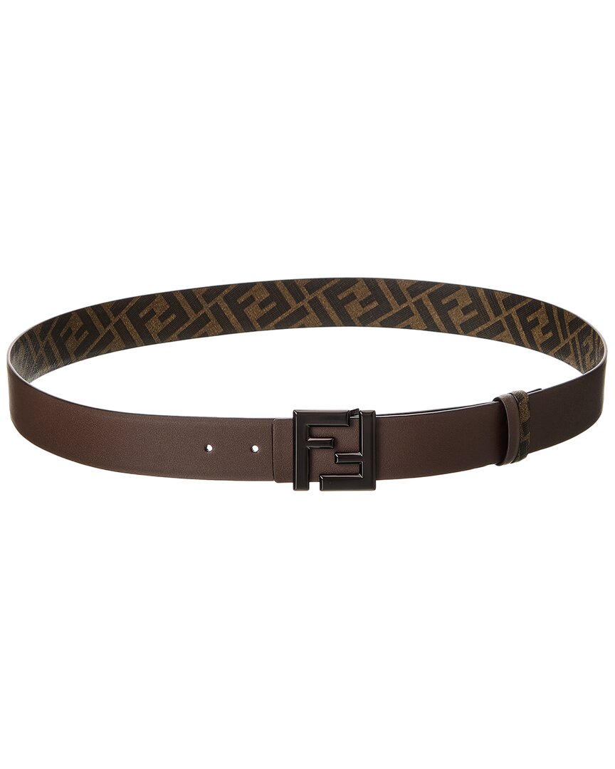 FENDI Fendi Ff Squared Leather Belt